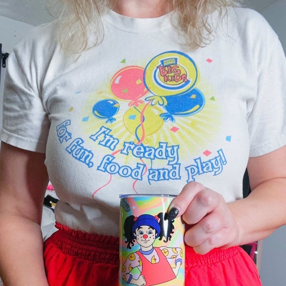2002 BURGER KING BIG KIDS BIRTHDAY KID TEE-‎ SIZE 14-16